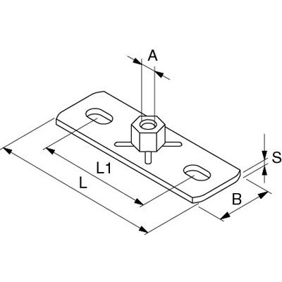 Produktbild von fischer - Grundplatte GPL M8