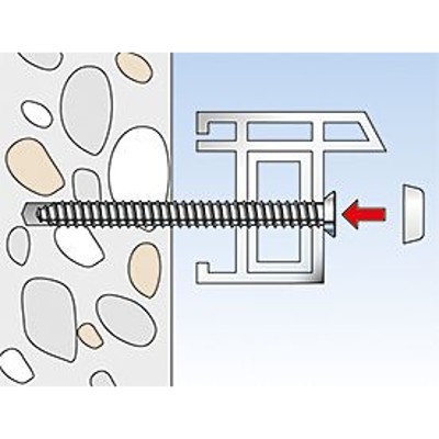Produktbild von fischer - Fensterrahmenschraube FFS Flachkopf 7,5x132 T30