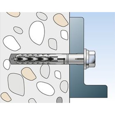 Produktbild von fischer - Langschaftdübel SXR T, galv. verzinkt 10x80 T