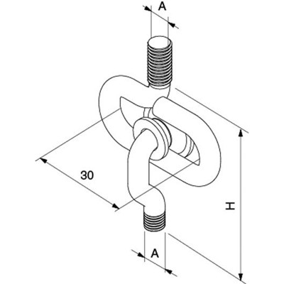 Produktbild von fischer - Schiebebügel - Gleitelement SB M8