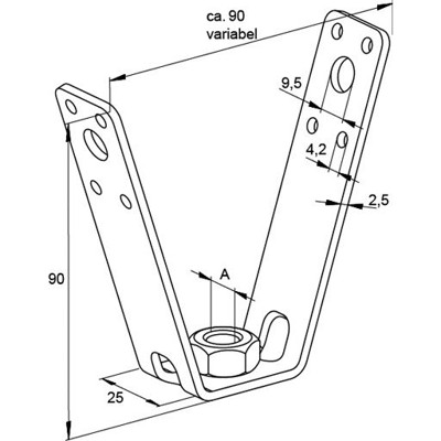 Produktbild von fischer - Trapezhänger Deckenabhänger TZ M10