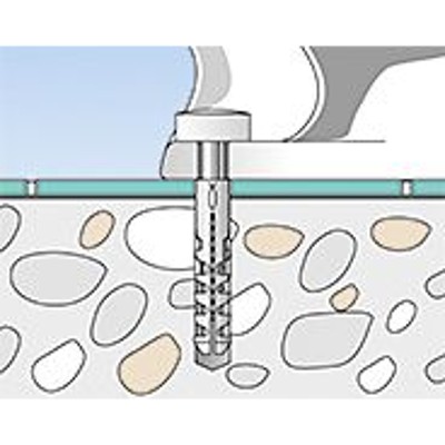 Produktbild von fischer - Komplett-Befestigungssatz für Stand-WCs und Bidets WC N K SB-Karte