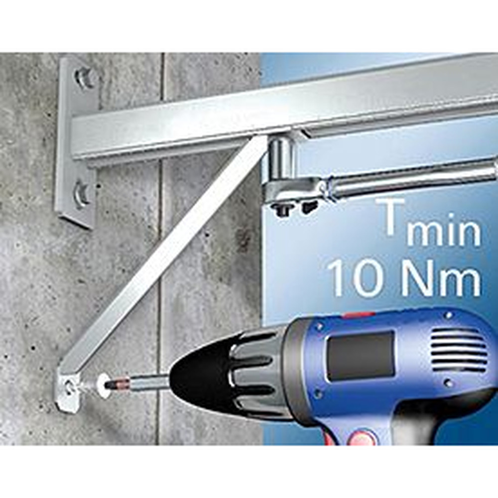 fischer Konstruktionselement - Winkelstütze, galvanisch verzinkt WS 31-45° Produktbild img4 L