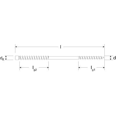 Produktbild von fischer - Doppel-Gewindeschraube Power-Full, Iso mit Zylinderkopf, TX 8,0x302