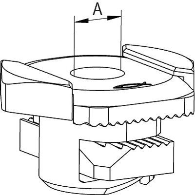 Produktbild von fischer - Schiebemutter FSM Clix M, verzinkt M10