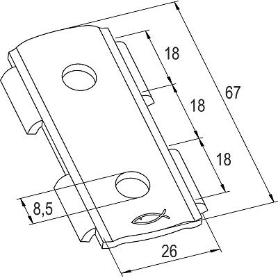 Produktbild von fischer - Konstruktionselement - Schienenverbinder SV 31