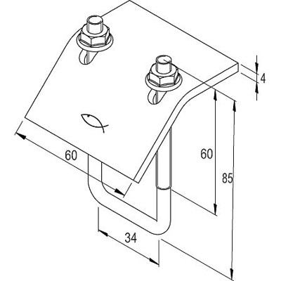 Produktbild von fischer - Trägerklammer TKR 31