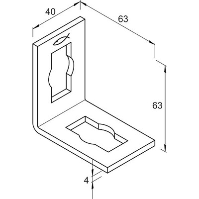 Produktbild von fischer - Konstruktionselement - Verbindungselement PFAF 2