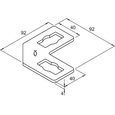 Produktbild von fischer - Konstruktionselement - Verbindungselement PFFF 2L