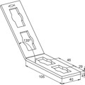 Produktbild von fischer - Konstruktionselement - Verbindungselement PFAF 4/135°