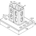 Produktbild von fischer - Konstruktionselement - Sattelflansch PSF-D 41D