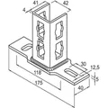 Produktbild von fischer - Konstruktionselement - Sattelflansch PSFQ 41