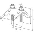 Produktbild von fischer - Trägerkralle-Spannbügel, verzinkt TKR 62D