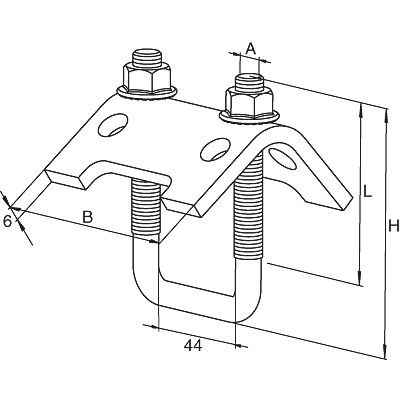 Produktbild von fischer - Trägerkralle-Spannbügel, verzinkt TKR 62D