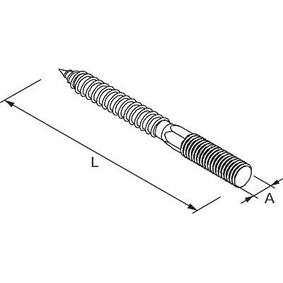 Produktbild von fischer - Stockschraube, Edelstahl A2 STS 8x 80