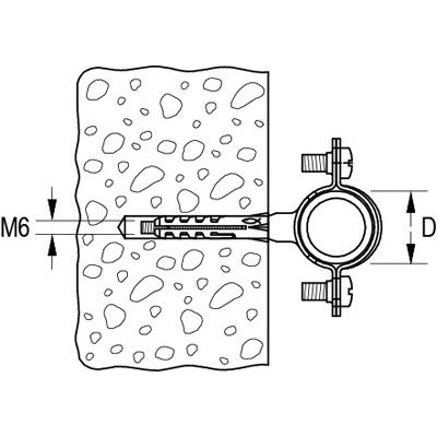 Produktbild von fischer - Schraubabstandsschelle Metall AM 20