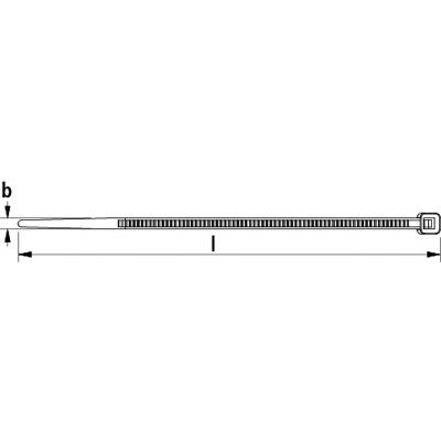 Produktbild von fischer - Kabelbinder BN 4,8x280 transparent