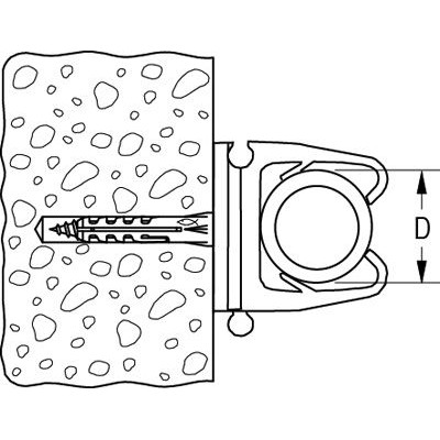 Produktbild von fischer - Clipschelle FC 6-9 GR