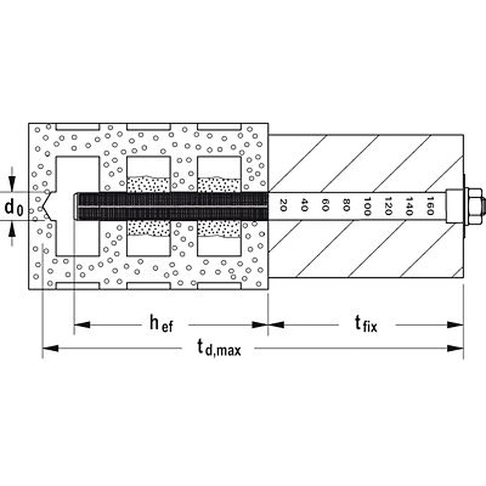 fischer Injektions-Durchsteckankerhülse FIS-Set, Edelstahl R 18x130/200 M12/200 Produktbild img2 L