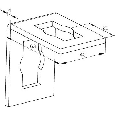 Produktbild von fischer - Konstruktionselement - Verbindungselement PFAF 2