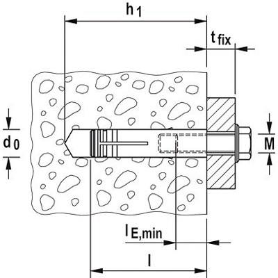 Produktbild von fischer - Schwerlastanker Edelstahl R SL M 8 N R