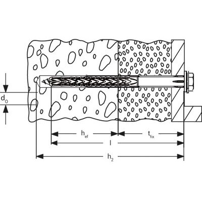 Produktbild von fischer - Langschaftdübel SXRL FUS, Edelstahl R 10x140 FUS R