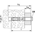 Produktbild von fischer - Schwerlast-Durchsteckanker, galv. verzinkt TA M10 T/25 S