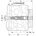 Produktbild von fischer - Universal-Nylondübel UX-R, mit Rand 6x35 R