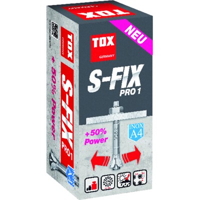 Produktbild von TOX - Bolzenanker S-FIXpro M10x90 /10 A4 Opt.1