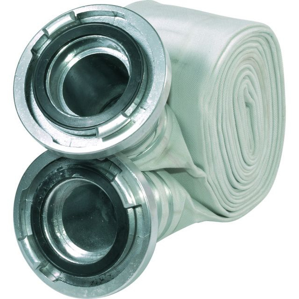 GEKA® Bauflachschlauch mit Storz A-Kupplung,Poly./TPR,weiß,20m,Ø102mm Produktbild img2 L