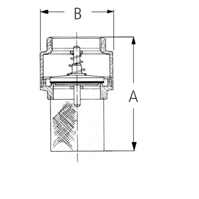 Produktbild von GEKA® - Fußventil-Saugkorb MS/VA, IG G1", SB