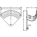 Produktbild von GEKA® - Wandschlauchhalter Form A, Al, 266x200x108mm, SB