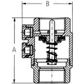 Produktbild von GEKA® - Zwischenventil mit Entleerungsschrauben, MS, 2 x IG G1.1/4", SB