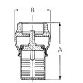 Produktbild von GEKA® - Fußventil-Saugkorb MS, IG G3/4", SB