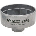 HAZET Ölfilterschlüssel 2169 ∙ 3/8 Zoll (10 mm) Vierkant hohl ∙ Außen 14-kant Profil ∙ SW 74 mm Produktbild img1 S
