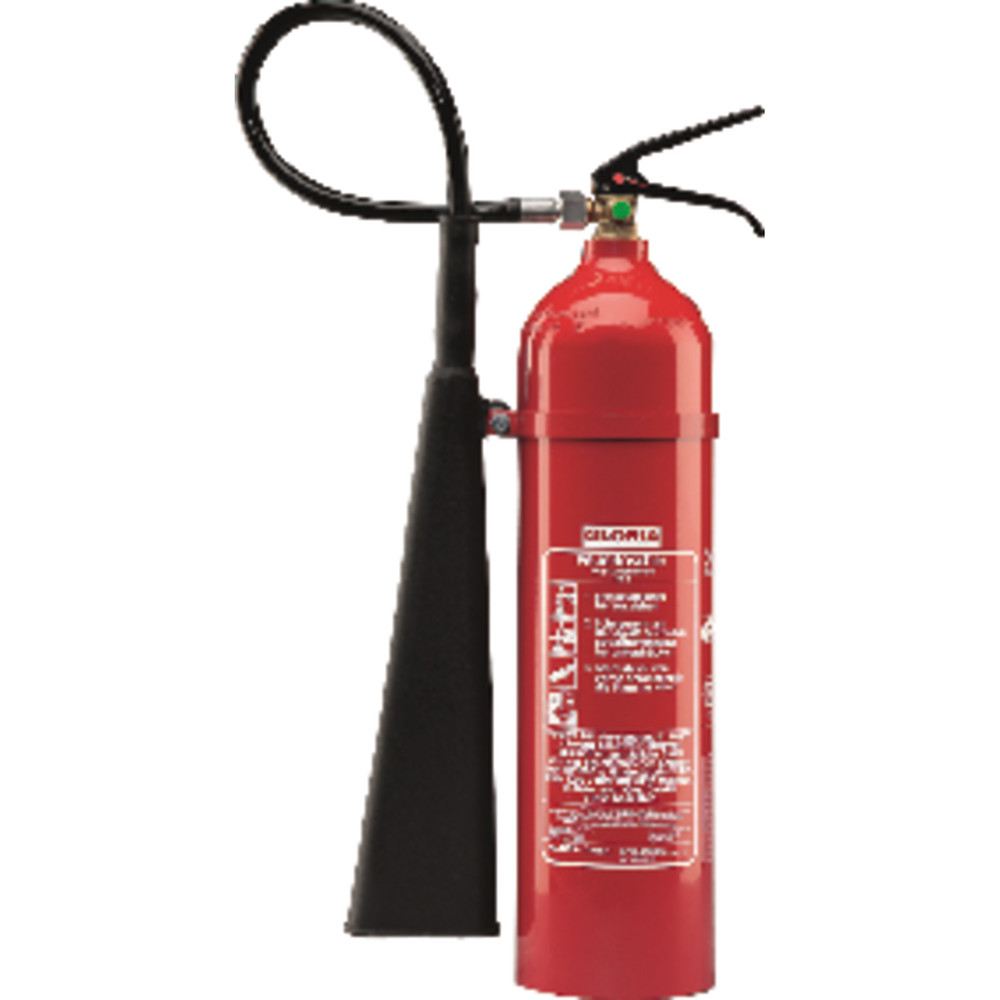 GLORIA® Kohlendioxid-Feuerlöscher KS5SE (Alu) m.H. m.Spannb. (EXP), tragbar, Dauerdruck Produktbild img2 L
