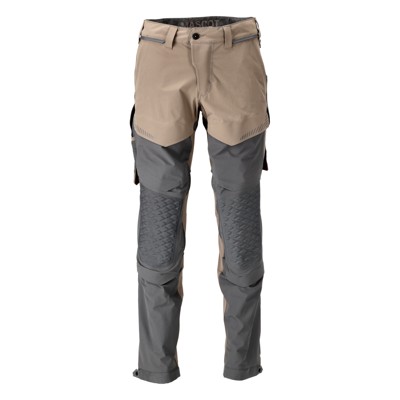 Produktbild von MASCOT® - 22279-605 Hose mit Knietaschen, dunkel sandbeige/anthrazitgrau, 82C43