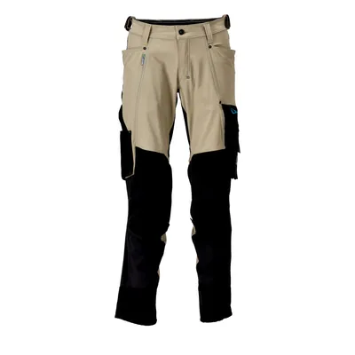 Produktbild von MASCOT® - 23179-311 Hose mit Knietaschen, hellkhaki/schwarz, 90C50