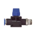 Produktbild von RIEGLER - 3/2-Wegeventil »Blaue Serie«, Steckanschluss, R 3/8 außen Ø 8mm (232.