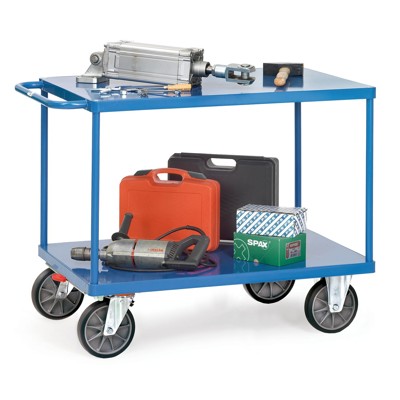 Produktbild von fetra® - Tischwagen 2402B mit Stahlblech-Plattformen, Tragkraft 600kg
