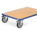 Produktbild von fetra® - Abweiser-Rollen Transportwagen Ø50mm 4 Kunststoffrollen Br. ges. 80mm 