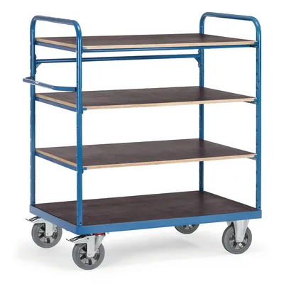 Produktbild von fetra® - Etagenwagen 18202, 4 Ebenen, Tragkraft 1.200kg