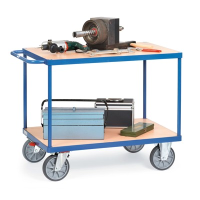 Produktbild von fetra® - Tischwagen 2402 brilliantblau, Tragkraft 600kg