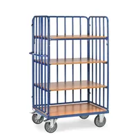 Produktbild von fetra® - Etagenwagen 8313-1 mit Streben, 4 Ebenen, Tragkraft 600kg
