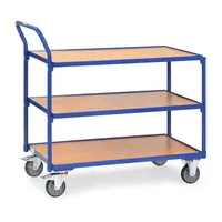 Produktbild von fetra® - Tischwagen 2752, 3 Ebenen, Tragkraft 300kg