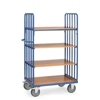 Produktbild von fetra® - Etagenwagen 8311 mit Streben, 4 Ebenen, Tragkraft 600kg