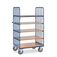 Produktbild von fetra® - Etagenwagen 8352 mit Streben, 5 Ebenen, Tragkraft 600kg