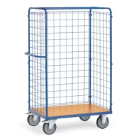 Produktbild von fetra® - Paketwagen 8581-1, Drahtgitterwände, Tragkraft 600kg