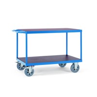 Produktbild von fetra® - Tischwagen 12402, 2 Ebenen, Tragkraft 1.200kg