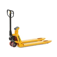 fetra Gabelhubwagen mit Waage 2122, PU-Rollen, Tragkraft 2.000kg Produktbild